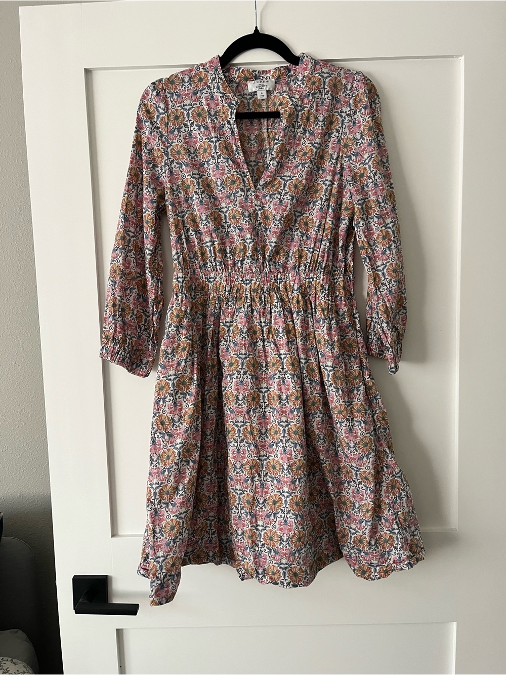 J. Crew Liberty London Floral Smocked-Waist Dress